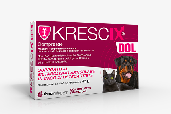 Krescix Dol Shedir Pharma - Mangime Complementare per Cani FORMATO  Confezione da 30 compresse.