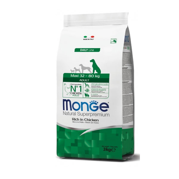 Monge Natural Superpremium cane Maxi Adult Ricco di Pollo