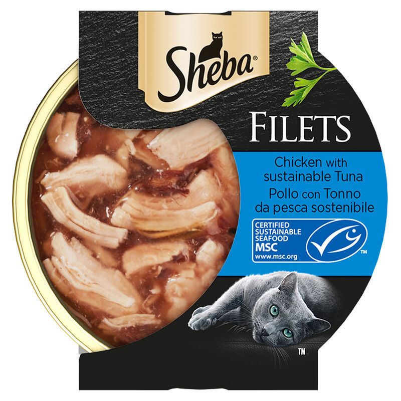 Sheba Cat Filets 60gr Pollo-Pesce-Tonno-Gamberi