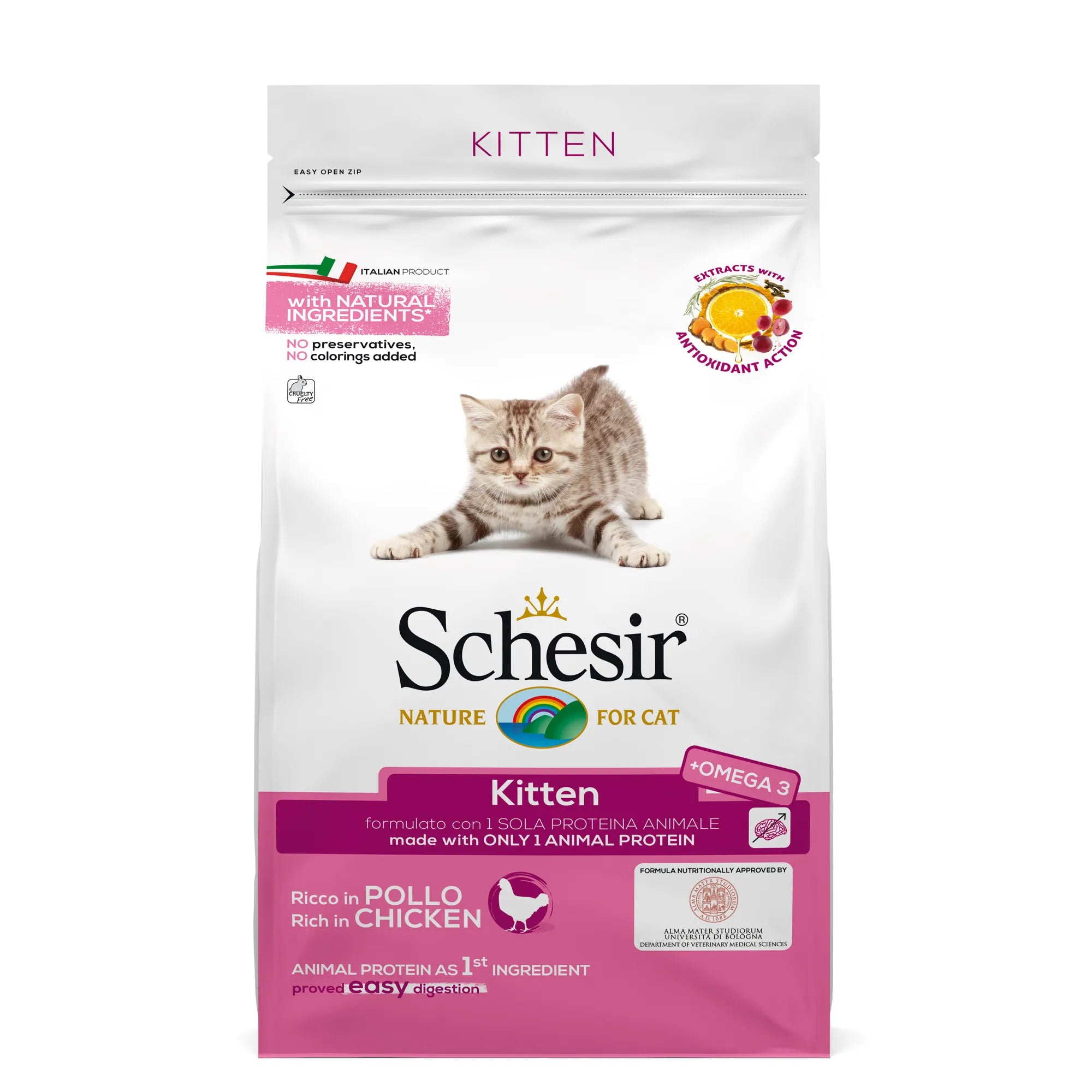 Schesir Gatto Kitten Ricco in Pollo