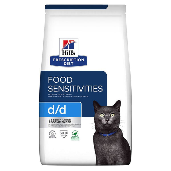 Hill's Prescription Diet d/d Food Sensitivities Anatra e Piselli per gatti 3kg