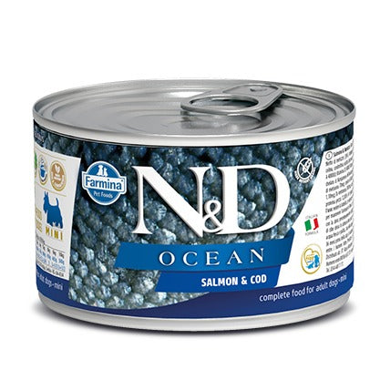 Farmina Umido Cane N&D Ocean Salmone e Merluzzo 140gr