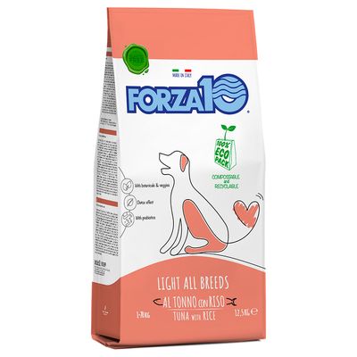 Forza10 Maintenance Light All Breeds con Tonno e Riso Crocchette per cani  12,5 kg