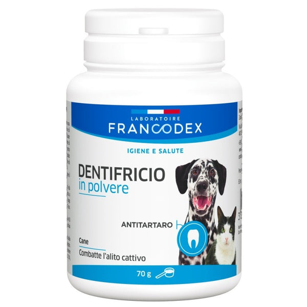 Francodex Dentifricio in Polvere 70gr Cane/Gatto