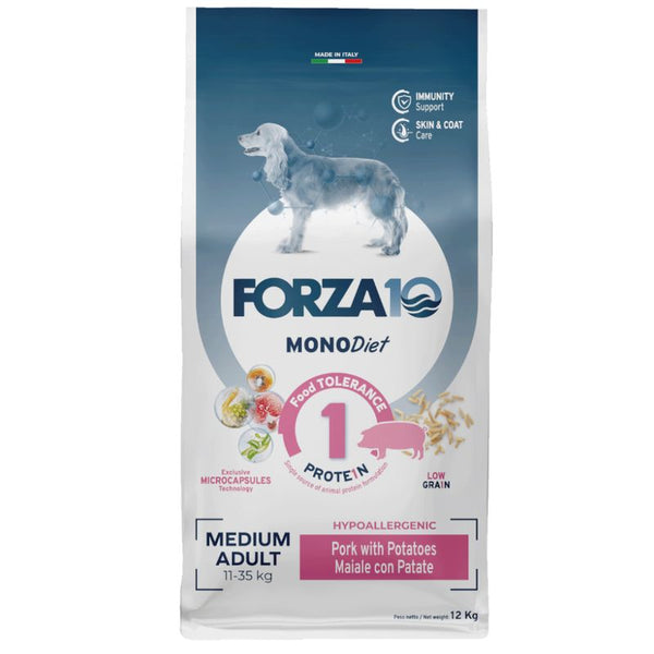 Forza10 Cane Medium Adult MonoDiet al Maiale con Patate