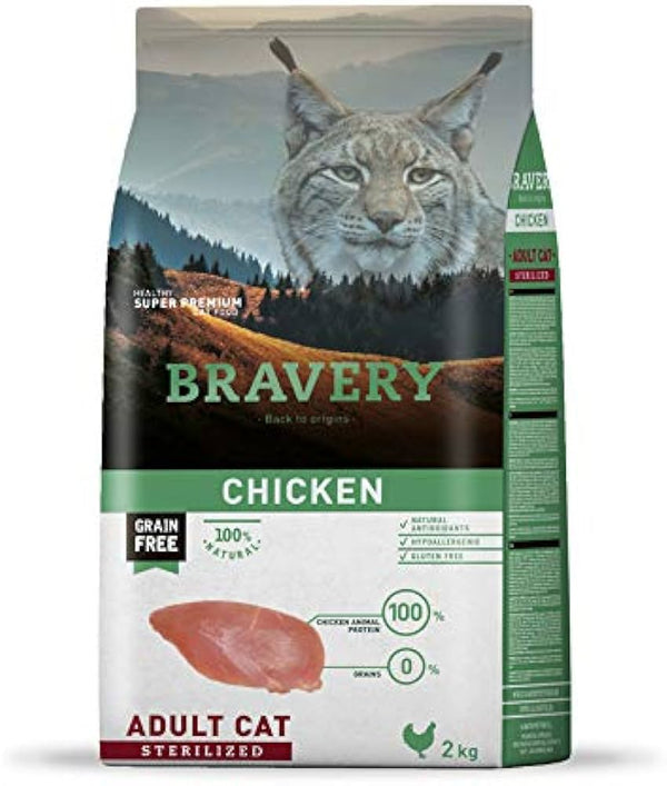 Bravery Cat Adult Sterilizzato Pollo Grain Free Monoprotein