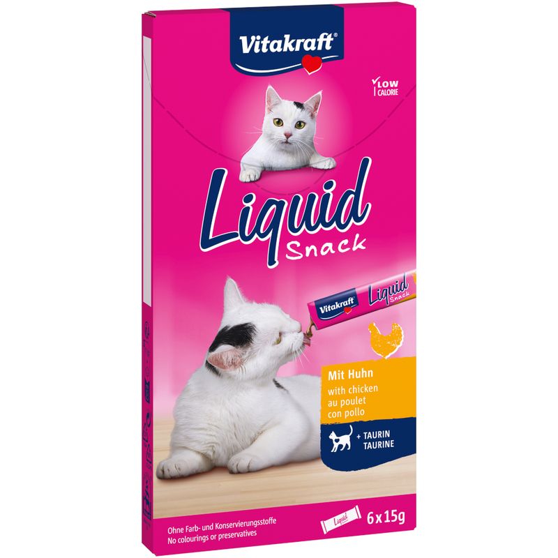 Vitakraft Cat Liquid Snack con Pollo + Taurina