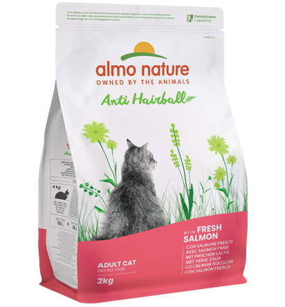 Almo Nature Gatto HOLISTIC Anti Hairball con Salmone Fresco 2kg