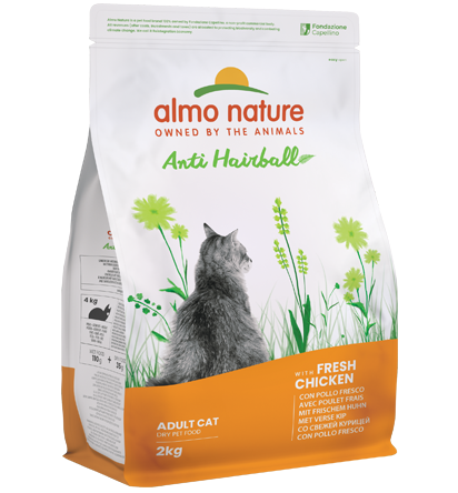 Almo Nature Gatto HOLISTIC Anti Hairball con Pollo Fresco 2kg