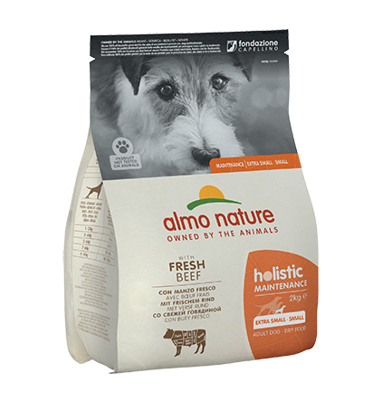Almo nature holistic cane adult small con manzo 2 kg
