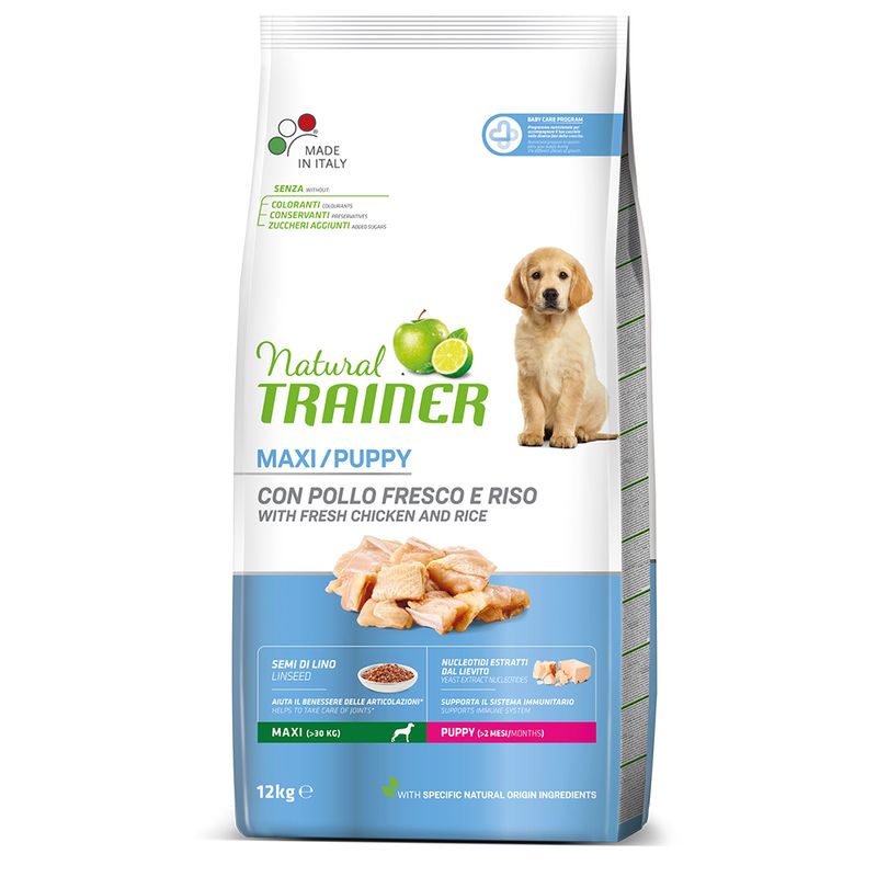 Natural Trainer Maxi Puppy con Pollo fresco
