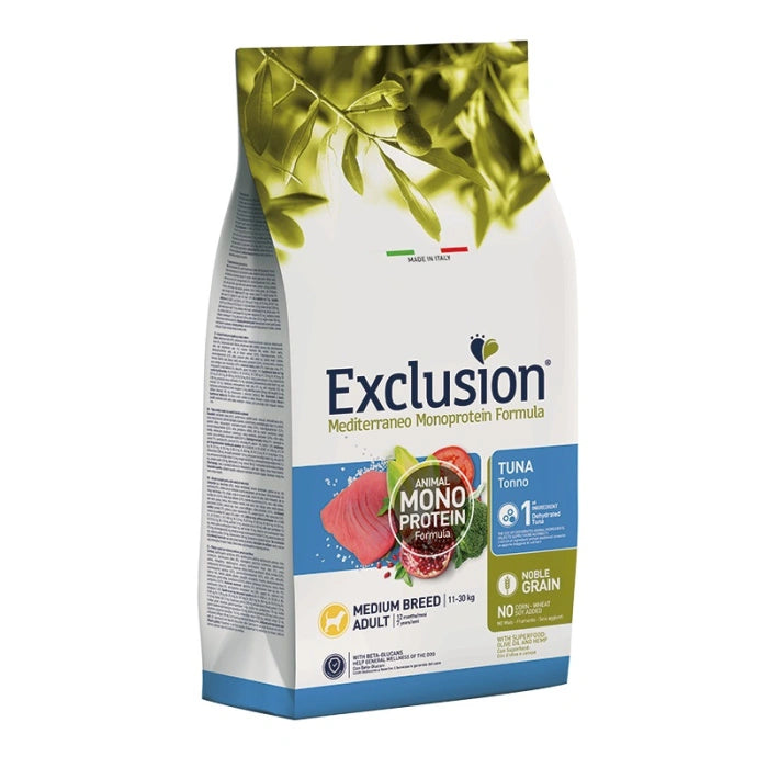 COMBO 2X EXCLUSION MONOPROTEICO MEDIUM ADULT TONNO 12KG