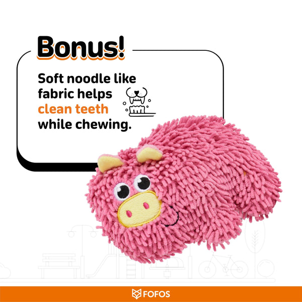 FOFOS CRINCLE PIG TOUGH TOYS