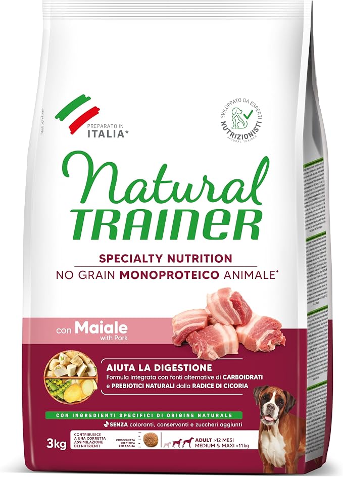Natural Trainer Sensitive No Grain- speciality Nutrition- Monoproteico animale Maiale