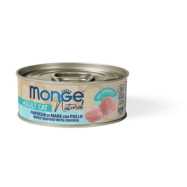 Monge Natural Adult Cat - Fantasia di mare con Pollo