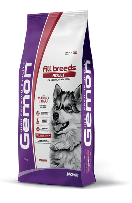 Gemon All Breeds Cane Adult Manzo e Riso 15kg