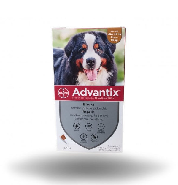 Advantix Spot-on per cani oltre i 40 kg fino a 60 kg