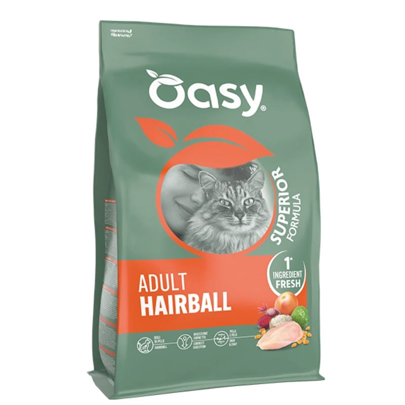 Oasy Gatto Adult Hairball Pollo