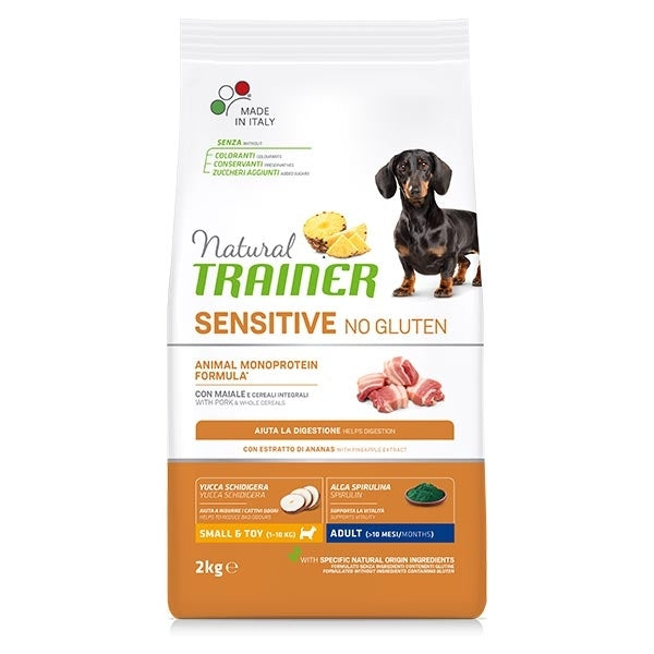 Natural Trainer Sensitive No Gluten Mini Adult Maiale e Cereali