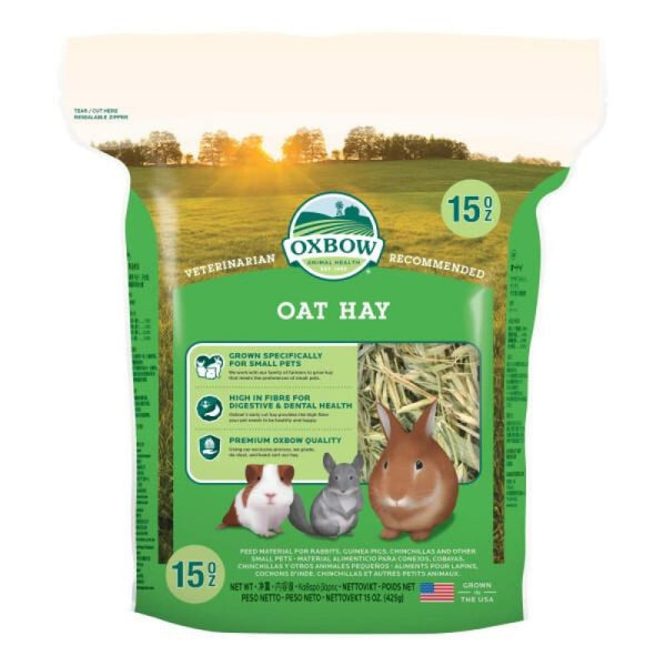 Fieno Oxbow Oat Hay 425 gr mangime semplice per conigli e roditori