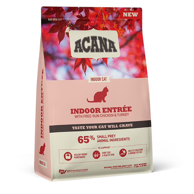 Acana Indoor Entrée Pollo e Tacchino Per Gatti Adulti 1,8kg