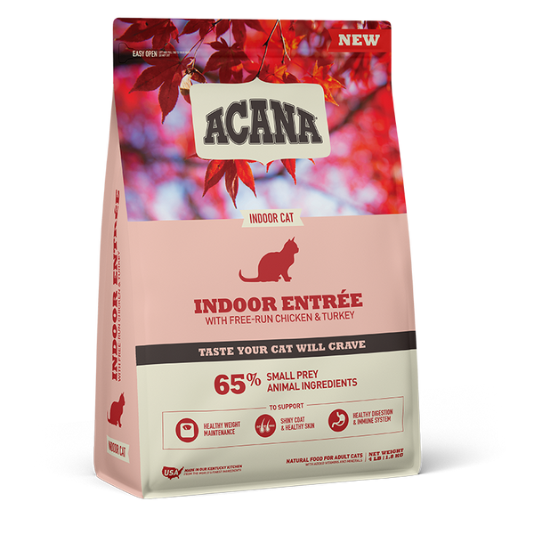 Acana Indoor Entrée Pollo e Tacchino Per Gatti Adulti 1,8kg