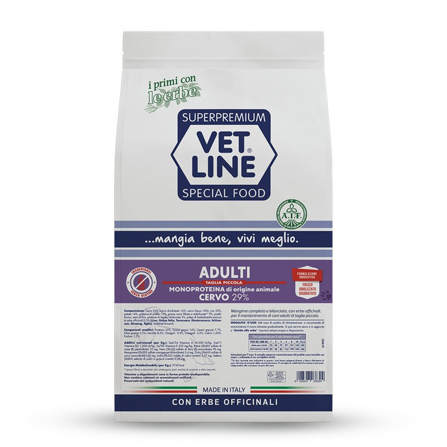 vet line special dog-salute-monoprotico-taglia piccola cervo