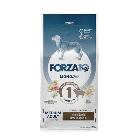 Forza10 Cane Medium Adult MonoDiet all'Agnello