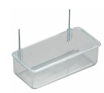 Mangiatoia rettangolare media con ferri