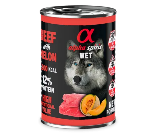 Alpha Spirit Manzo con Melone 400 gr