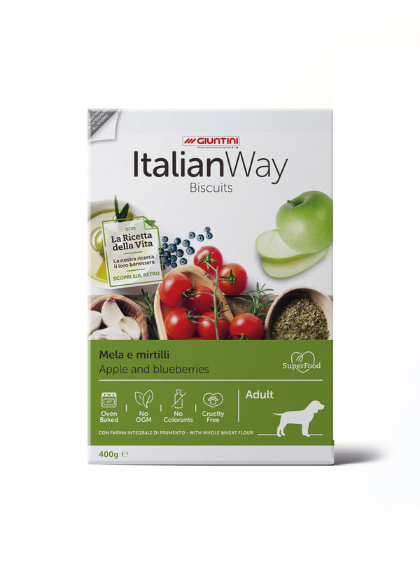 Italian Way biscotti hypo Mela e Mirtilli 400g