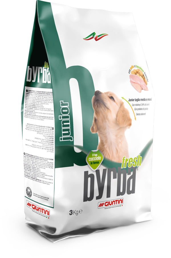 BYRBA FRESH GIUNTINI CANE JUNIOR Medium maxi pollo e tacchino