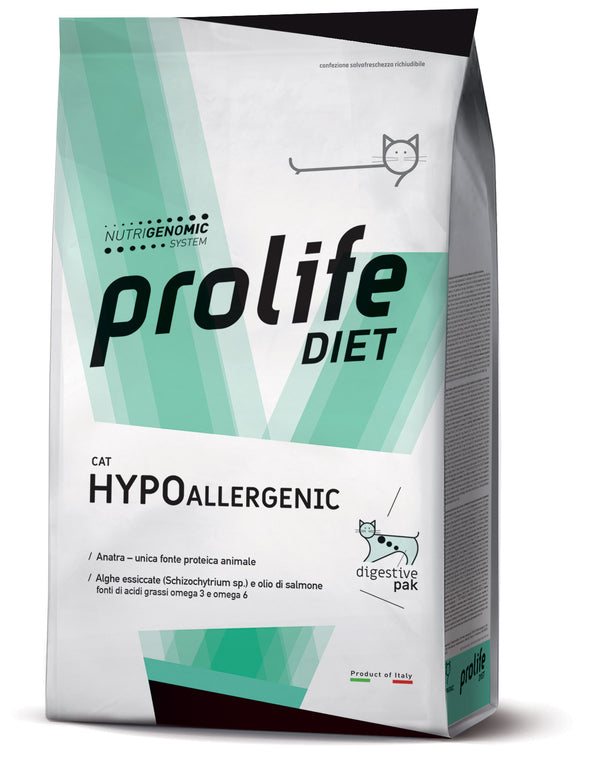 Prolife diet cat Hypoallergenic Sensitive crocchette gatto