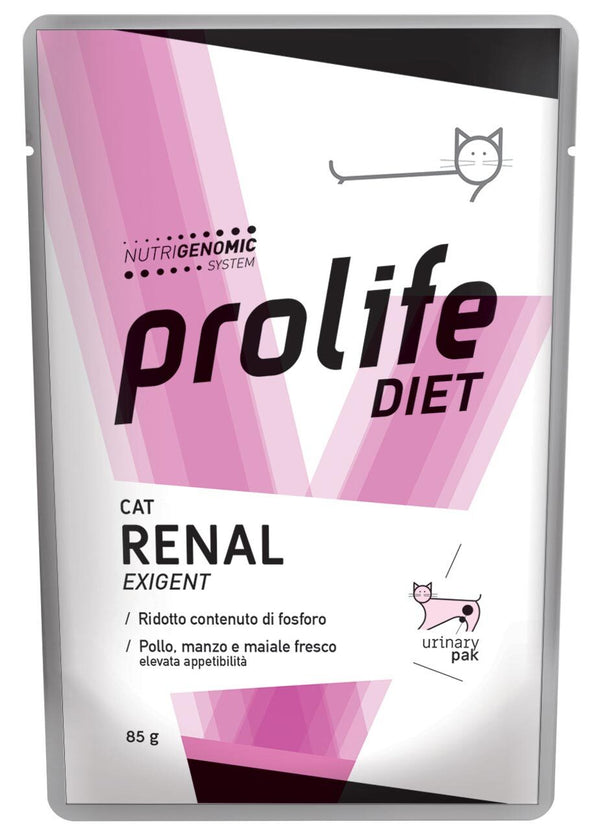 Prolife Cat Vet Renal Exigent  - 12 bustine da 85g