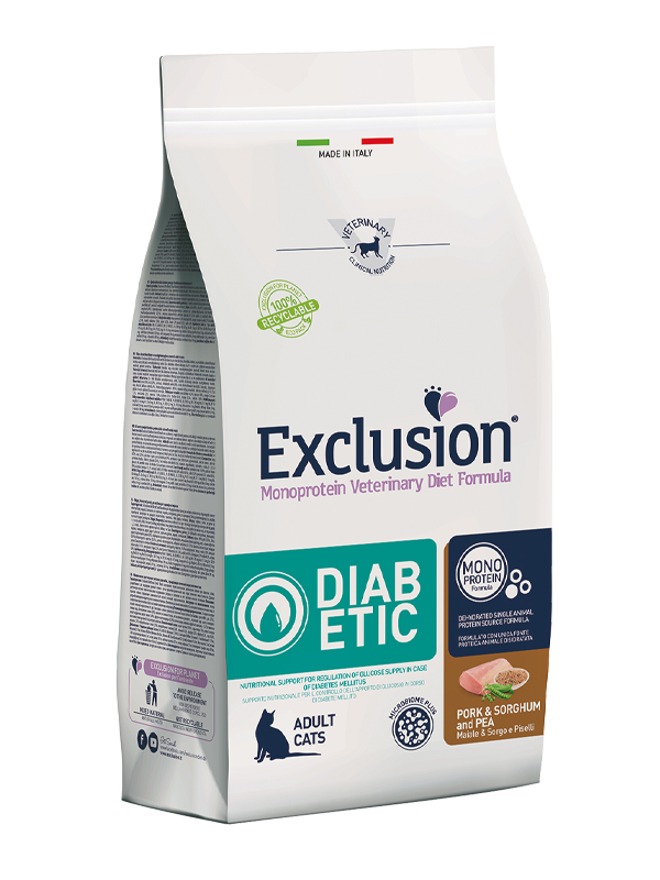EXCLUSION DIABETIC CAT PORK & SORGHUM AND PEA