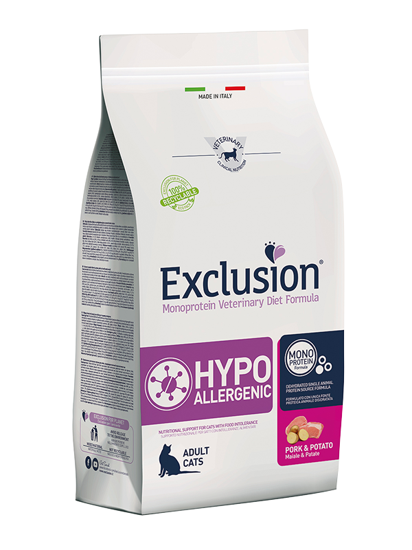 EXCLUSION  HYPOALLERGENIC CAT PORK & POTATO