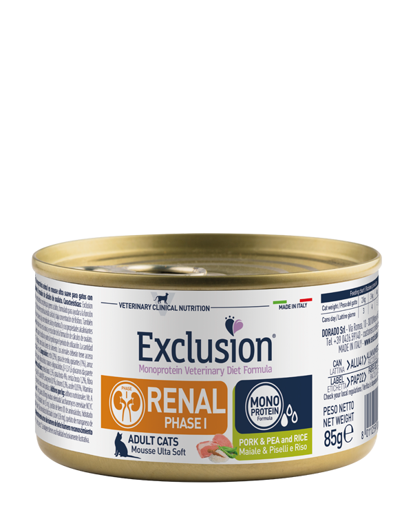 EXCLUSION RENAL CAT PORK & PEA AND RICE