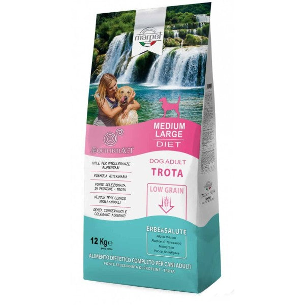 Marpet trota Equilibria Low Grain Medium Large per Cani