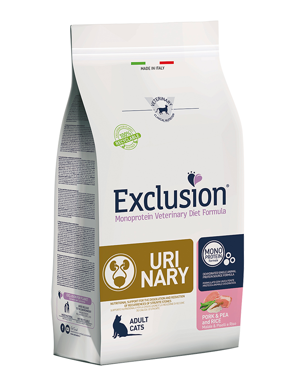 EXCLUSION URINARY CAT PORK & PEA AND RICE