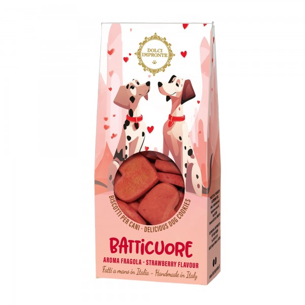 Dolci Impronte - Batticuore - Biscotti 80gr alla Fragola