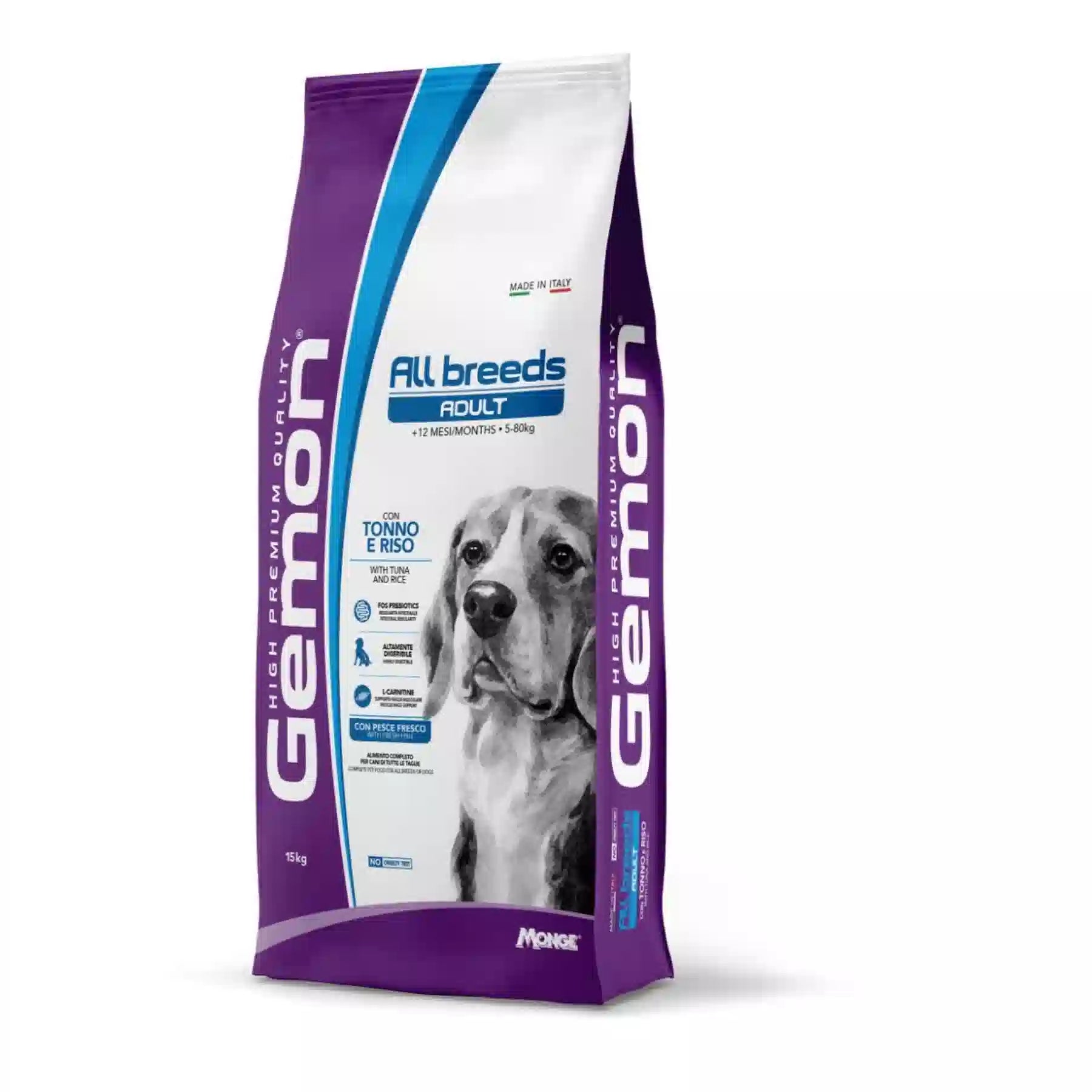 Gemon All Breed Adult con Tonno e Riso - cane