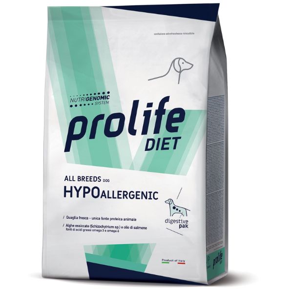 Prolife Diet Veterinary Formula Hypoallergenic Quaglia All Breeds