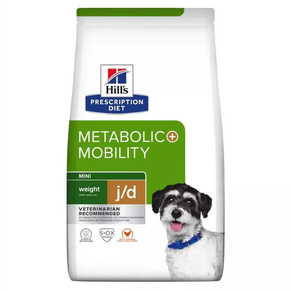 Hill's™ Prescription Diet™ Metabolic + Mobility j/d™ Alimento per Cani di taglia Mini con Pollo