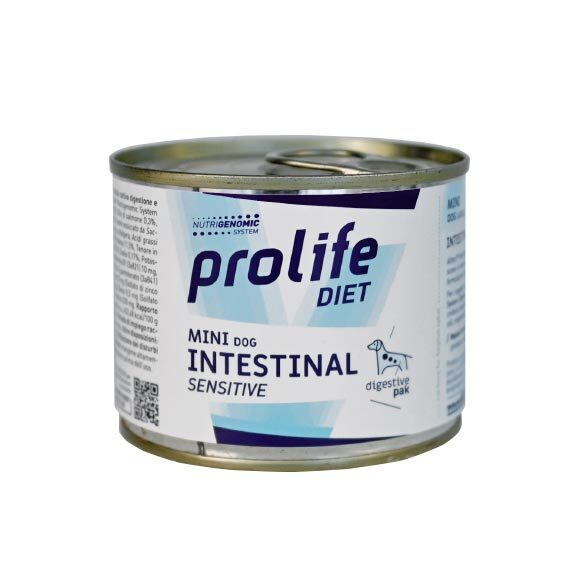 Prolife Veterinary Intestinal sensitive Mini Cibo Umido Per Cani Taglia Piccola Lattina 200g