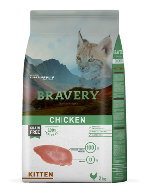 Bravery Cat Kitten Pollo Grain Free Monoprotein