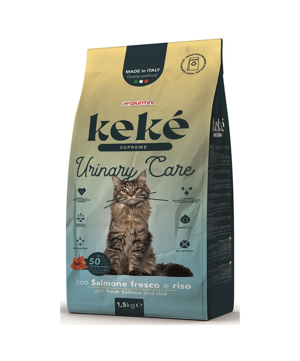 Keké Urinary Care per Gatto con Salmone e riso