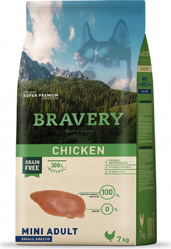 Bravery Dog Mini Adult Pollo Grain Free Monoprotein