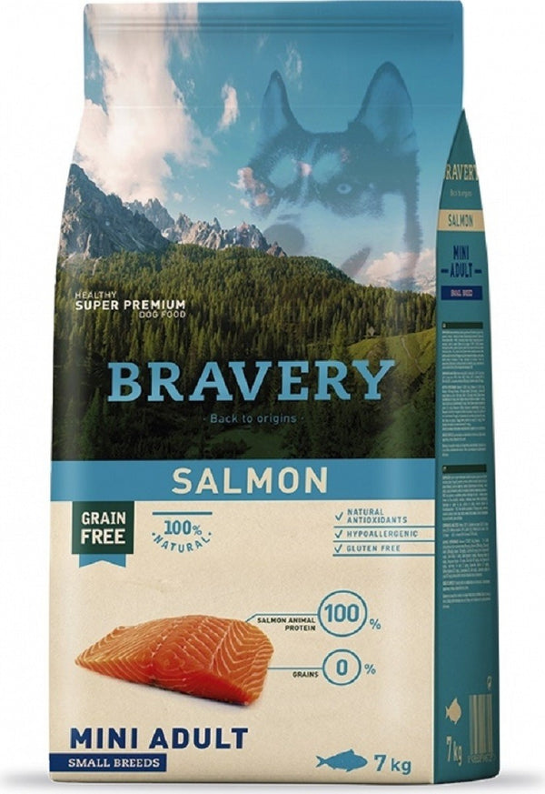 Bravery Dog Mini Adult Salmone Grain Free Monoprotein