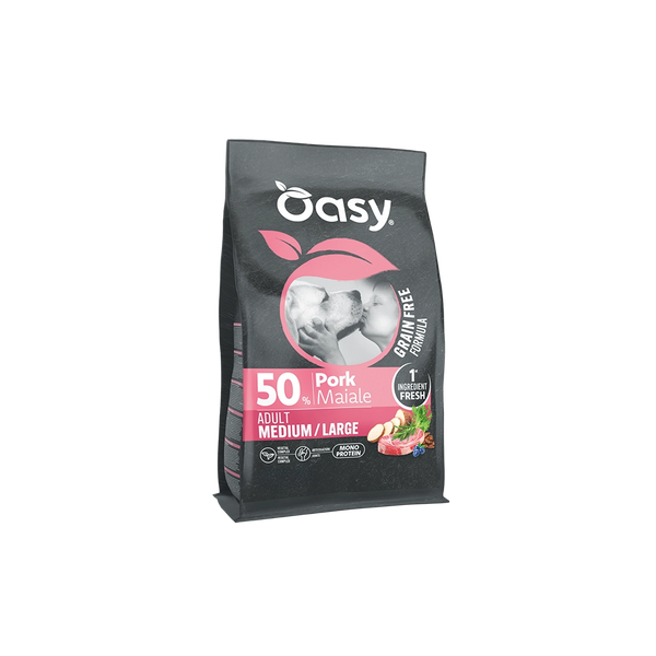 Oasy Dog GRAIN FREE - Adult Small Mini Maiale