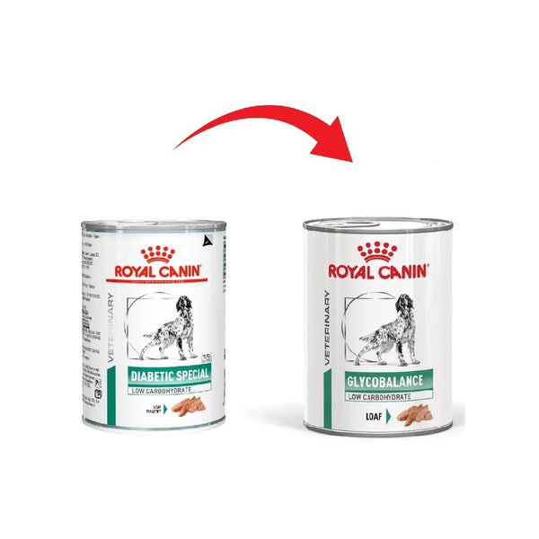 Royal Canin Glycobalance  low carbohydrate Diets Diabetic Umido cane